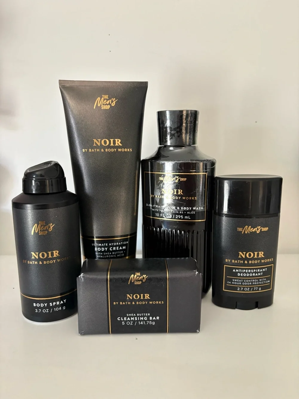 Bath and Body Works Men’s 5Pc NOIR Collection Gift Set